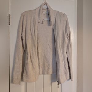 Barefoot Dreams Cream Cardigan Sweater Lite